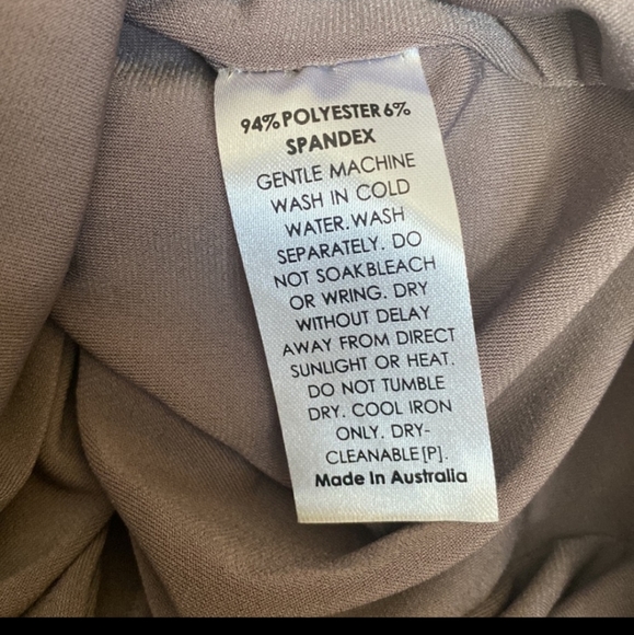 NOOKIE TI AMO LACE UP LONG SLEEVE MIDI DRESS IN TAUPE sz XS - Picture 7 of 7